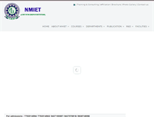 Tablet Screenshot of nmiet.ac.in